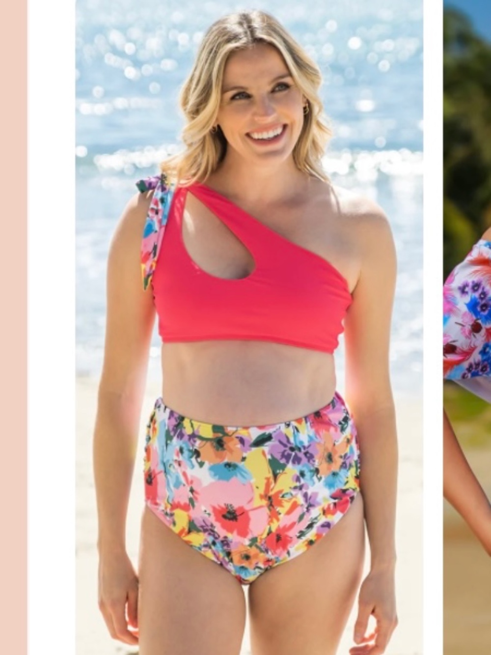 One Shoulder Maternity Bathing Suit